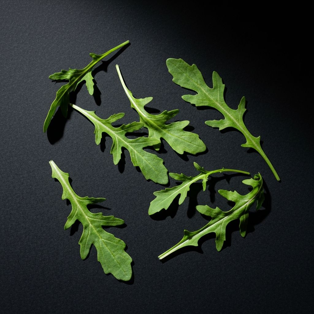 Fresh arugula leaves